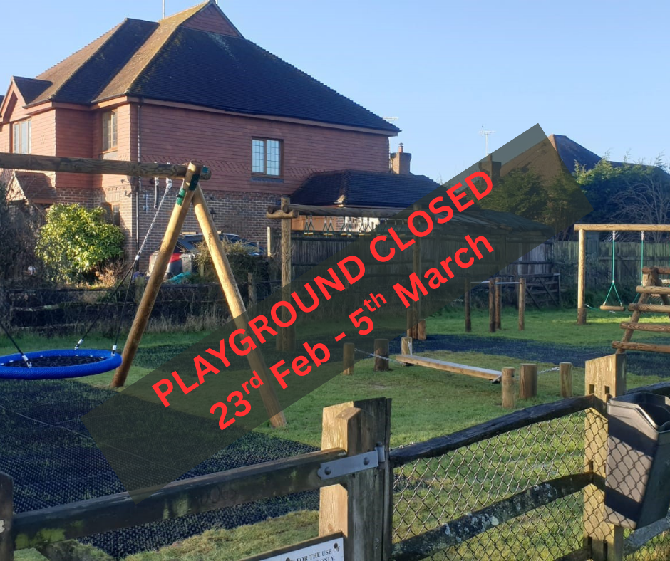 PLAYGROUND CLOSED 23rd Feb – 5th March